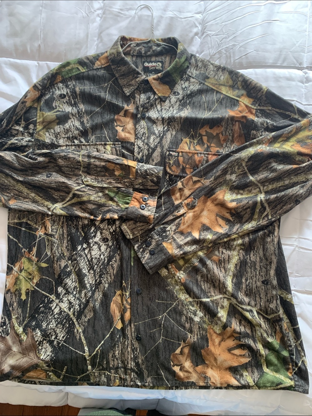 Guide Series Camouflage Button-Up Shirt - Brown/Green Men’s XL long Sleeve